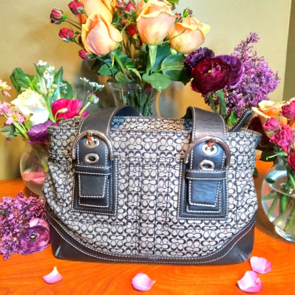 Authentic Coach Soho Signature Canvas Tote